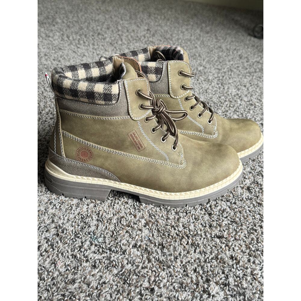 ANJOUFEMME Women’s Waterproof Hiking Boots Size 10 Outdoor Trail Shoes